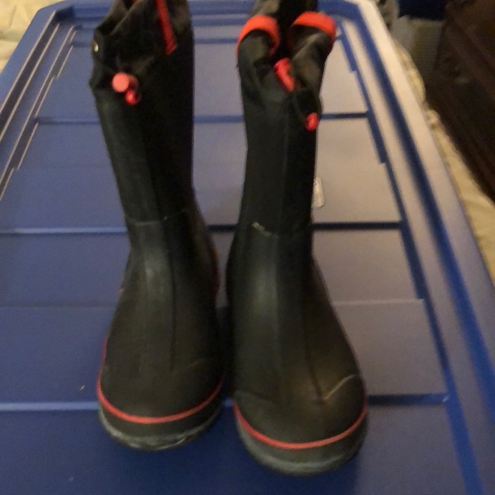 Boys drawstring weather boots